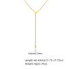 Imitation pearl Y-shaped Tassel Pendant Necklace for Women, Exquisite Gold Plated Stainless Steel Luxury Waterproof Jewelry Gift