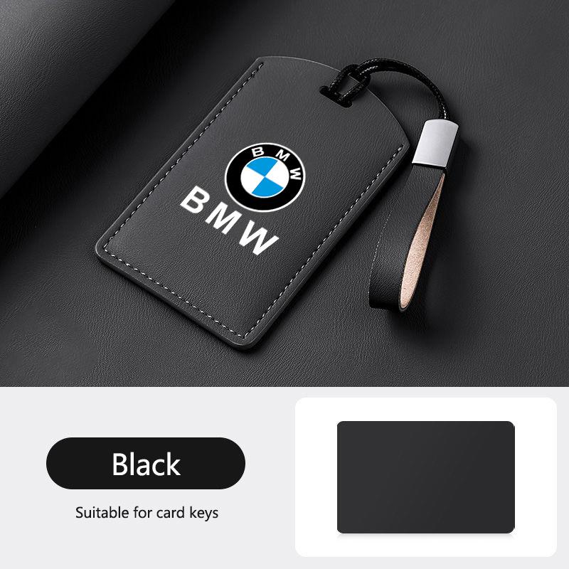 Leather Car Smart Remote Key Case Cover Shell For BMW Card NFC Card Pack New 5 Series New 3 Series x5 X7 Decoration Accessories BW2