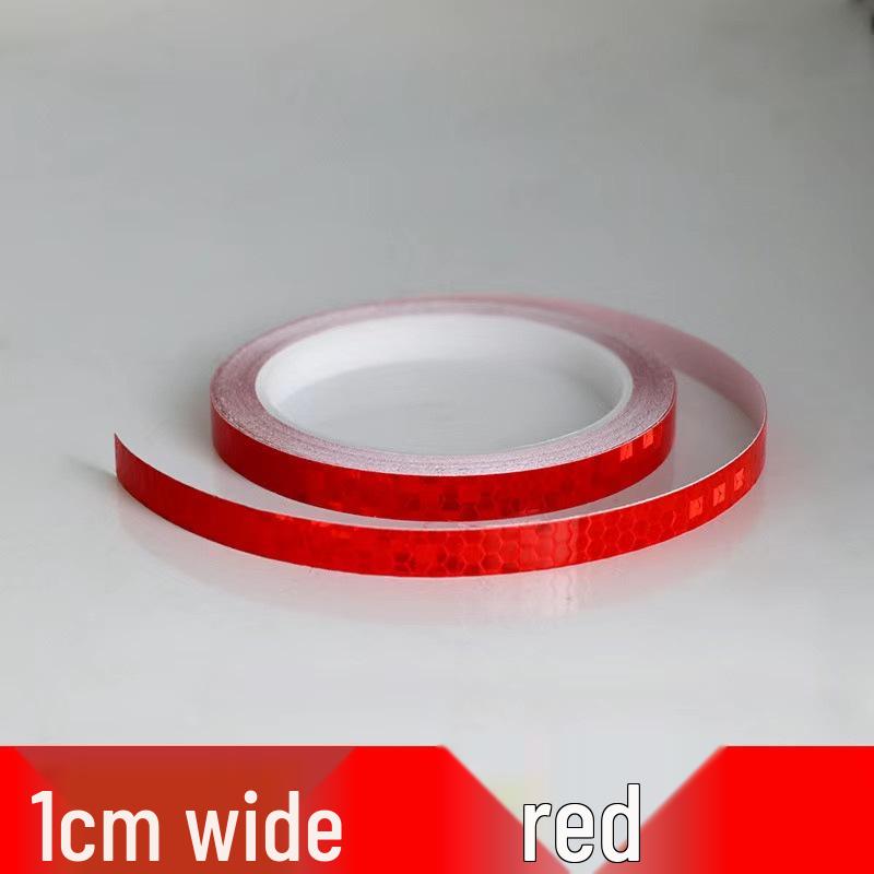1cm Reflective Sticker for Bicycles, Cars, & Helmets - Luminous Warning Strip