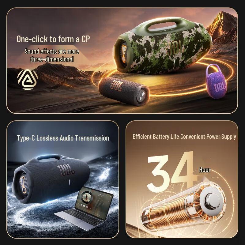 JBL Boombox 4 Portable Bluetooth Speaker CN plug (adapter included)