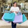 Rubber Bag Bogg Style Hole Waterproof Durable Oversize Silicone Beach Tote