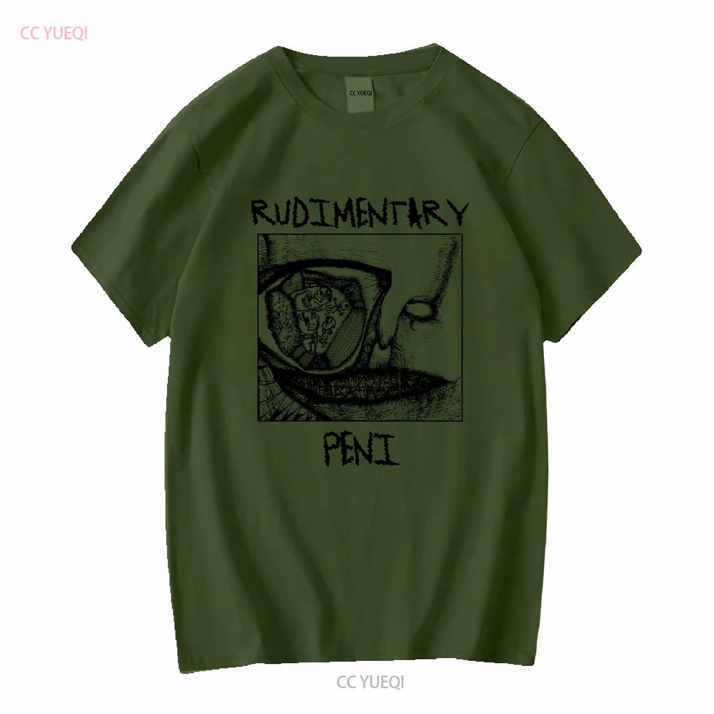 Rudimentary Peni T Shirt No More Pain Music Fashion Top Vintage Black Vintage Washed Graphic Homme Breathable Comfortable