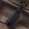3/4 Knöpfe Leder Auto Schlüsselhülle Etui Fernbedienung Schlüsselanhänger Halter für Porsche Cayenne Panamera 911 992 Taycan