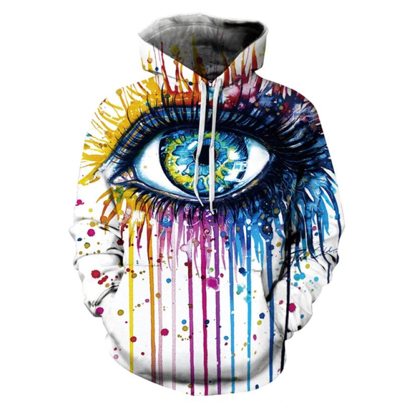 Newest Rainbow Graffiti 3D Printed Man Women Fashion Y2K Hoodie Oversized Streetwear Pullovers Hooded Sweatshirts