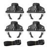 4x Car Roof Box Crab Clips Clamps Accessory Universal Fit Fits Slotted Rails