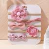 5Pcs/lot Baby Elastic Nylon Headband Newborn Sweet Flower Lace Bow Hair Bands for Babe Infant Toddler Soft Girl Hair Accessories