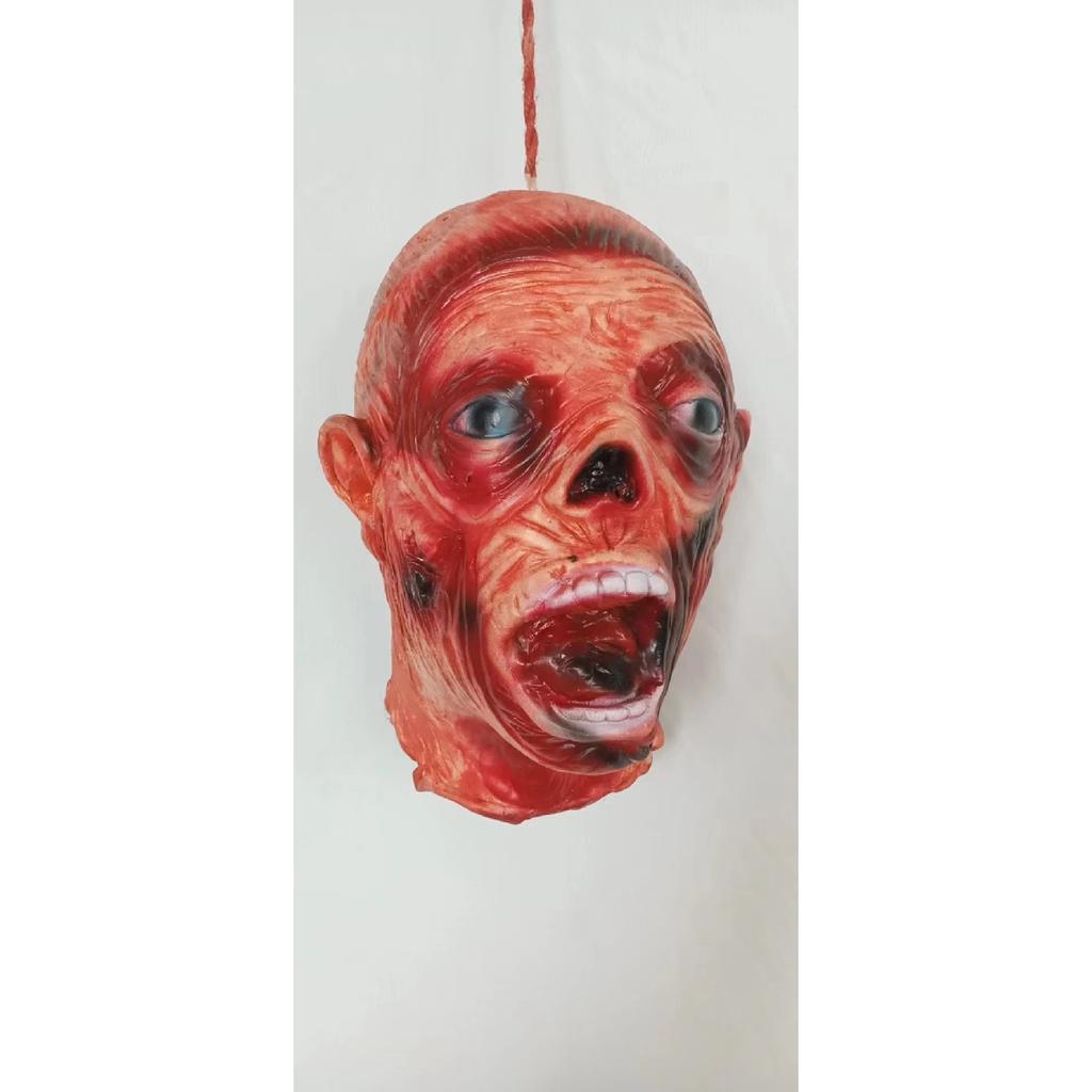 Halloween long-tongue mask doll, bar, haunted house, escape room decoration, event atmosphere props
