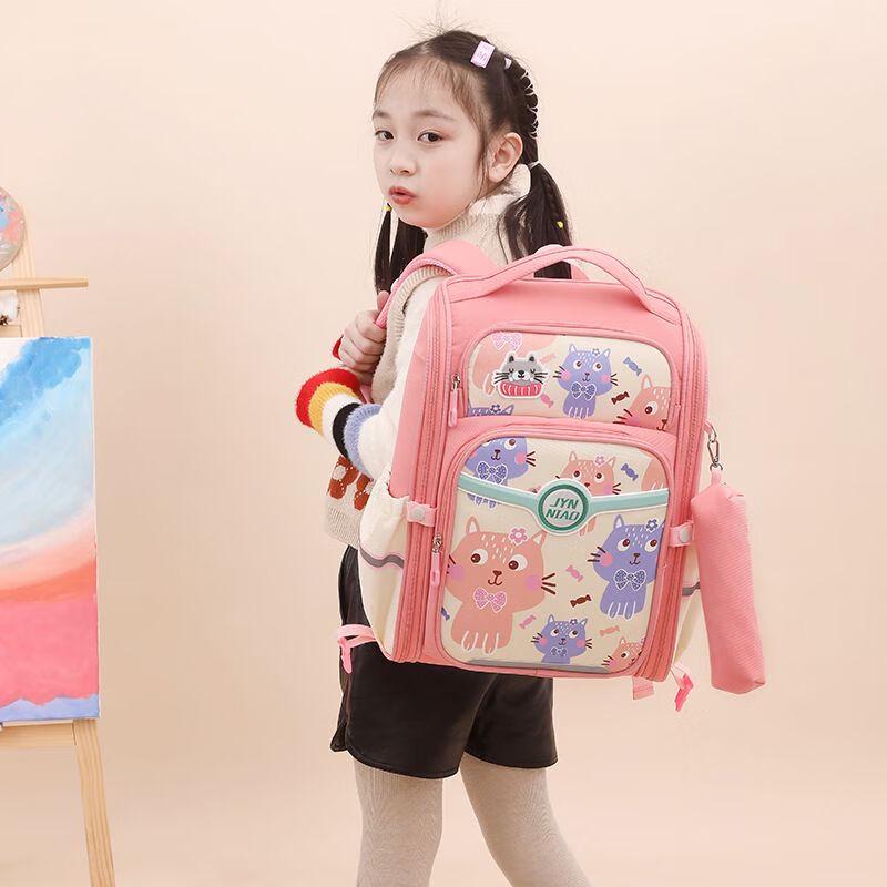 

Kids Cartoon Rolling School Backpack One Size