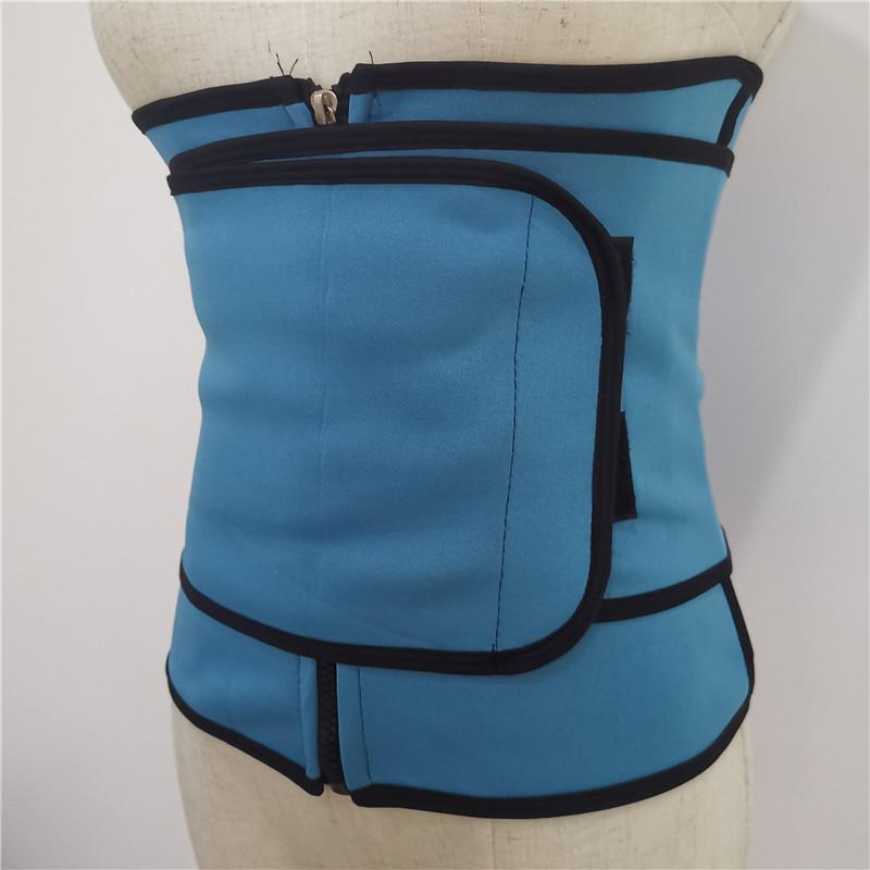 Yoga Waist Shaping and Fitness Belt with Zipper and Velcro for Sweat Relief