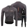 Mens Long Sleeve Cycling Jersey Quick Dry Breathable Road Mountain Bike Apparel PNS