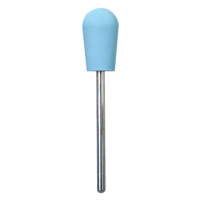 

1/4pcs Nail Art Silicone Grinding Head Safe And Fast Sanding Polishing Nail Drill Bit Electric Grinder Rotary Burr Head Cuticle синій