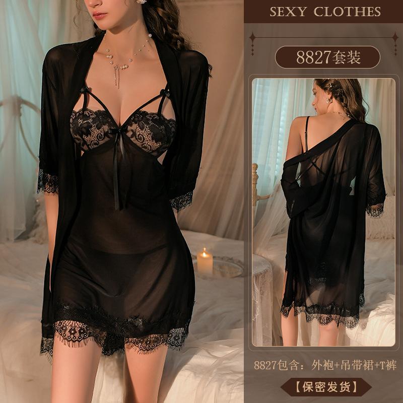 

Сексуальное нижнее белье сексуальное кружево искушение тонкая перспектива искушение униформа onesize чёрный