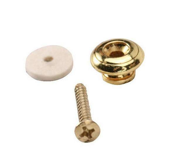 Guitar Strap Buckle & Anti-Slip Button Pin for Acoustic & Electric Guitars