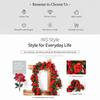 Green Leaves Included Artificial Rose Vine 2.4m Length Rose Flower Vine  Party Decoration