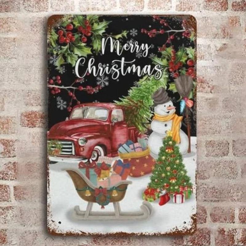 

Vintage Metal Tin Sign for Kitchen Bar Cafe Wall Decor