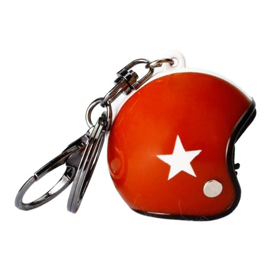 Cute Motorcycle Safety Helmet Shape Keychain Keyring Hanging Pendant Key Holder