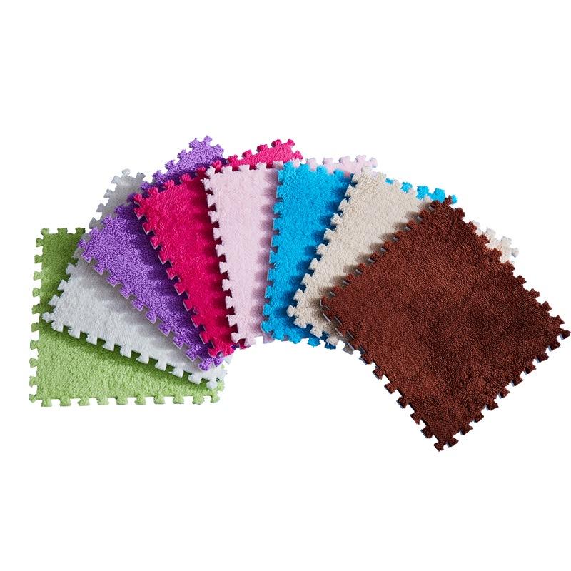 Tapis de Puzzle en Mousse EVA Pour Salon et Chambre Tapis Doux et Moelleux Pour Salle de Jeux et Bureau Forme Carrée Variété de Couleurs