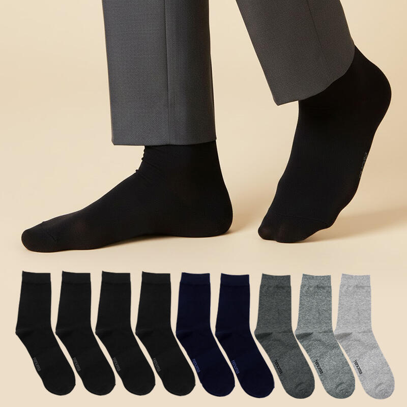 RENOMA Men s Basic Plain Mid-Calf Socks Set of 10 FREE