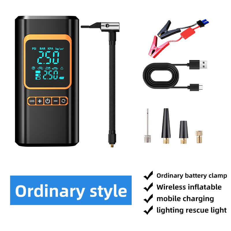 

Car Wireless Air Pump Air Compressor Tire Ball Inflator Led Light Tire Inflator 150Psi Electric for Car Motorcycles Bicycles чорний