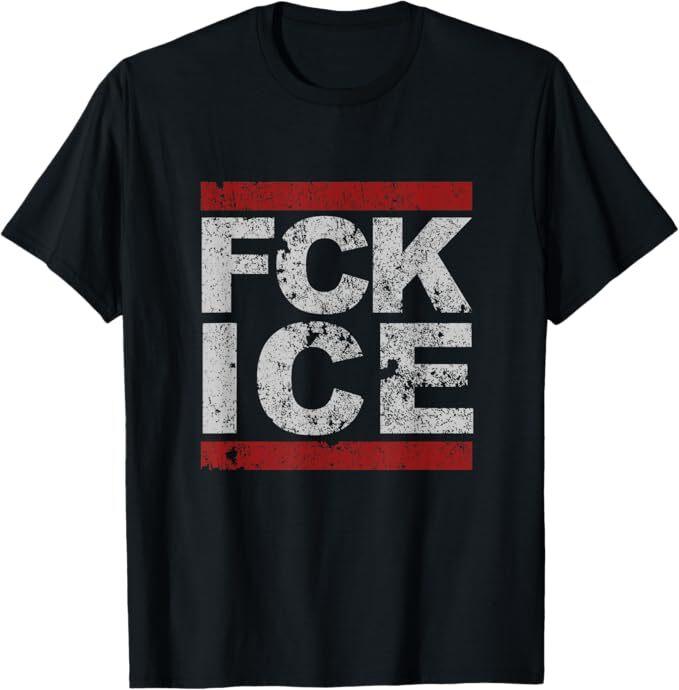 FCK ICE Distressed T-Shirt