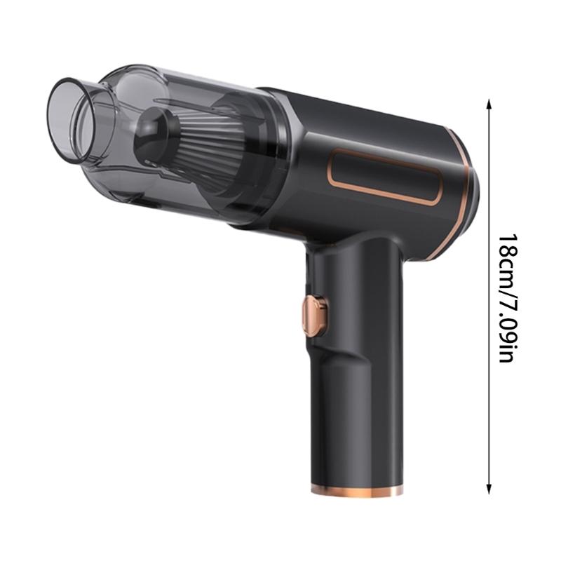 Compact Hand Vacuum with 5000Pa Suction Portable Dirt Cleaning Tool for Easy Cleaning of Car, Laptops, and Pet Hair