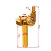 For ATV Quad Bike Motocross Moped Scooter Bike CNC Aluminum Parts 7/8" 22mm Universal Motorcycle Accelerator Throttle Twist Grip,Golden.