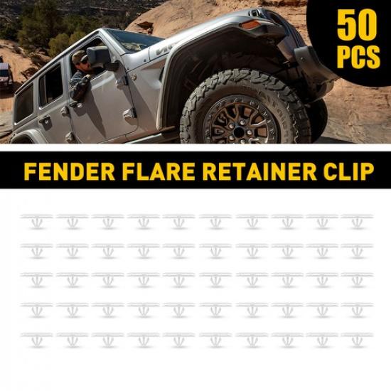 50X Retainer Fender Flare Fit Clip Jeep Wrangler 18 For - JL Gladiator