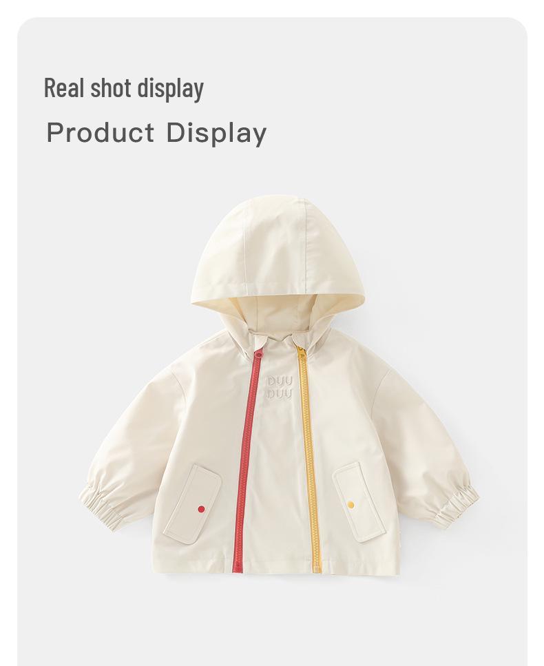 DUUDUU Kinder Doppel-Lagen Winddichte Jacke für Jungen und Mädchen - Koreanischer Stil Herbst/Winter 2025.