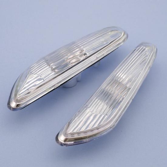 2x Car Side Marker Turn Signal Lights Clear For BMW E90 E91 E92 E93 2006-2011