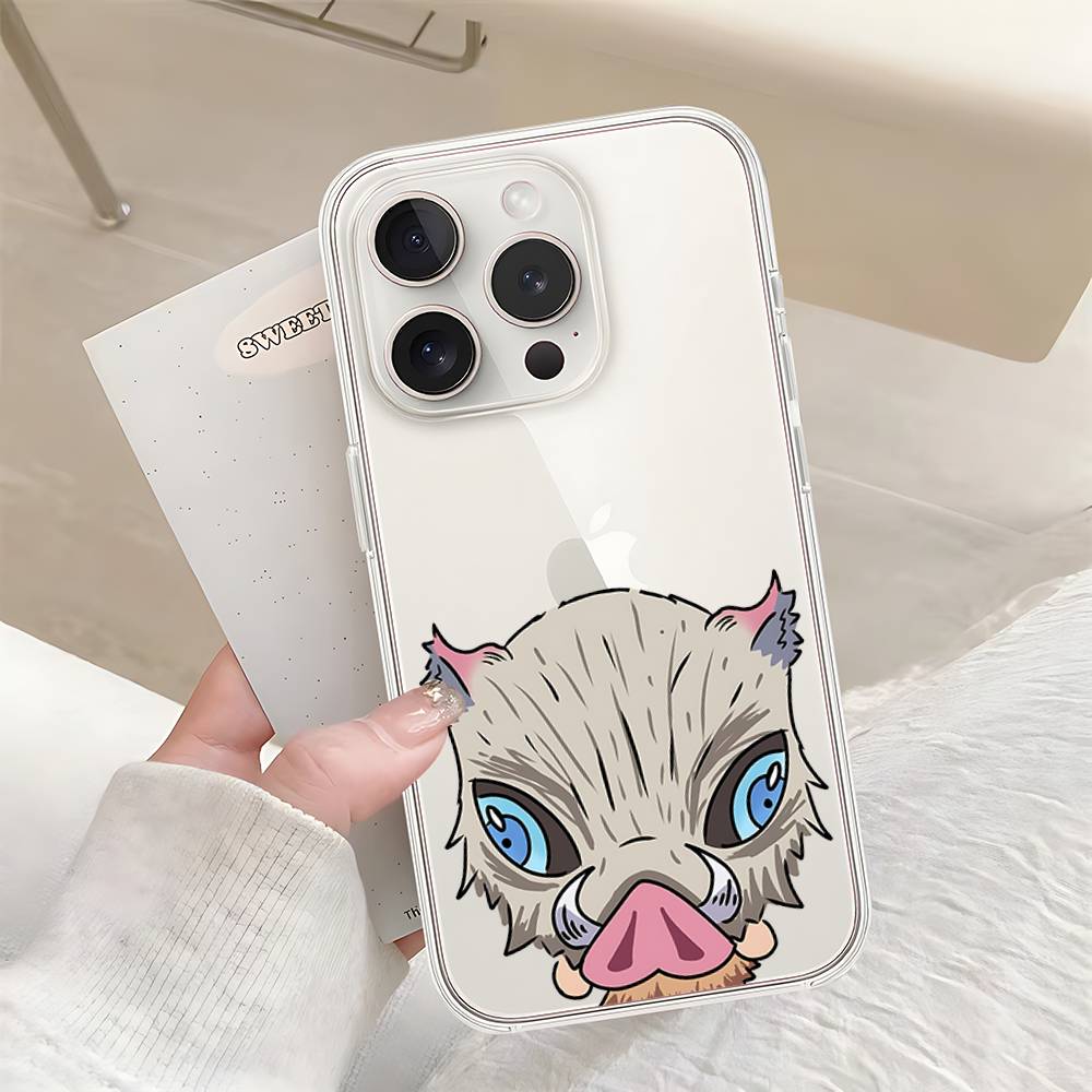 I-Inosukes Phone Case For Iphone17 16 15 11 13 14 Pro Max 7 8 Plus X Xr Xs Max Se2020 12mini Transparent Cov