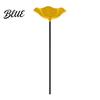 Bird Bath Stake Handmade Flower Garden Ground Insert Bee Butterfly Watering Station Decorative Pollinator Drinking Bowl for Outdoor Yard Lawn Decor