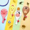 4 Pièces Jeu de Raquettes et Balle Rétro Cible en Bois Portable Raquettes en Bois avec Balle Jeu Actif