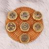 Brass Double-Sided Spinning Good Fortune Fingertip Decompression Toy