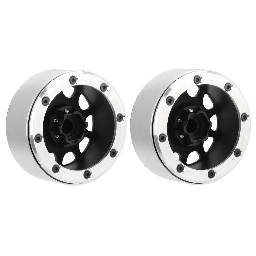 2Pcs 1.9 Inch Wheel Hub Aluminum Alloy Beadlock Wheels Hubs for Scx10 RC Car