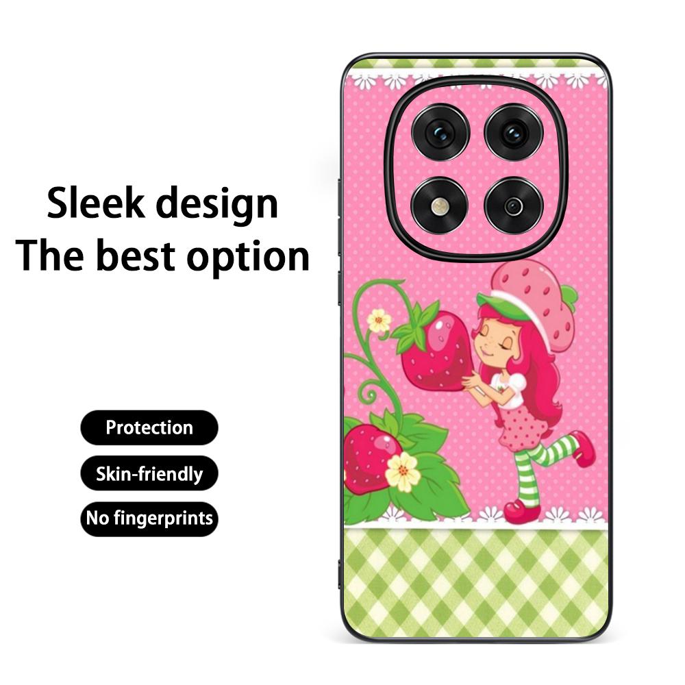 

Cute Strawberrys girl classic cartoon Phone Case For Redmi Note 14 13 12 11 Pro Plus S 5G 14C A3 Soft Black Phone Cover Redmi Note 14 4G