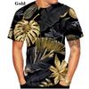 Herr 3D Muscle Cool Trend Street Style Sommar Cool Andningstryck T-shirt Harajuku Mode Fritidskläder Personlig rundhalsad kort ärm