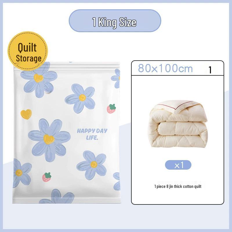 Large Vacuum Compression Bag with Electric Pump for Clothes and Quilts Storage