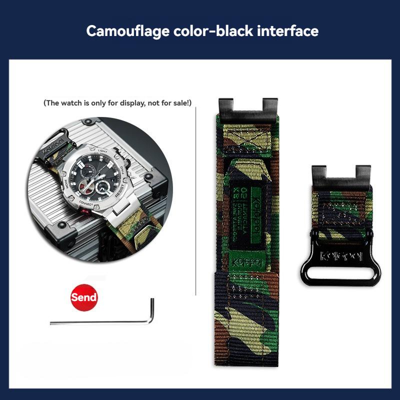 

GST-B100 Nylon Strap For Casio G-SHOCK GST-210/W120L/S130/S310 W300/410G modified fabric Watchband men Bracelet wristband Special size