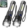 High Power LED Flashlight USB Rechargeable Tactical Zoom Torch 10 Lighting Modes Powerful Lantern for Camping Outdoor Emergency