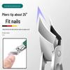 Super Sharp Oblique Nail Clippers: Large Opening, Anti-Splash, Pointed Mouth for Ingrown and Thick Toenails