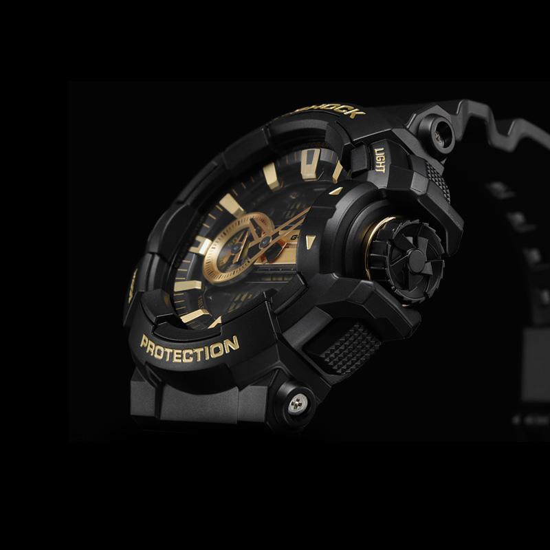 CASIO Men Liquid Crystal/Analog Dual Display Series Black Watch GA-400GB-1A9 GA-400GB-1A9