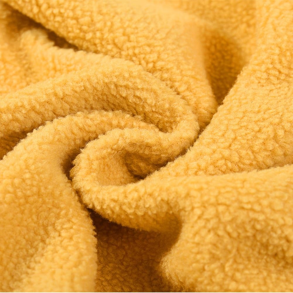 YNICEY for Boys and Solid High Size White Kids' Fleece-Lined Long-Sleeve T-Shirt Girls, Color, Neck, Unisex, Loungewear, 150,