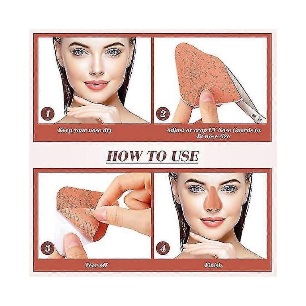 24 Set Sun Protection Nose Patch Uv Golf Patches for Sunscreen for Men Women Sports Tanning