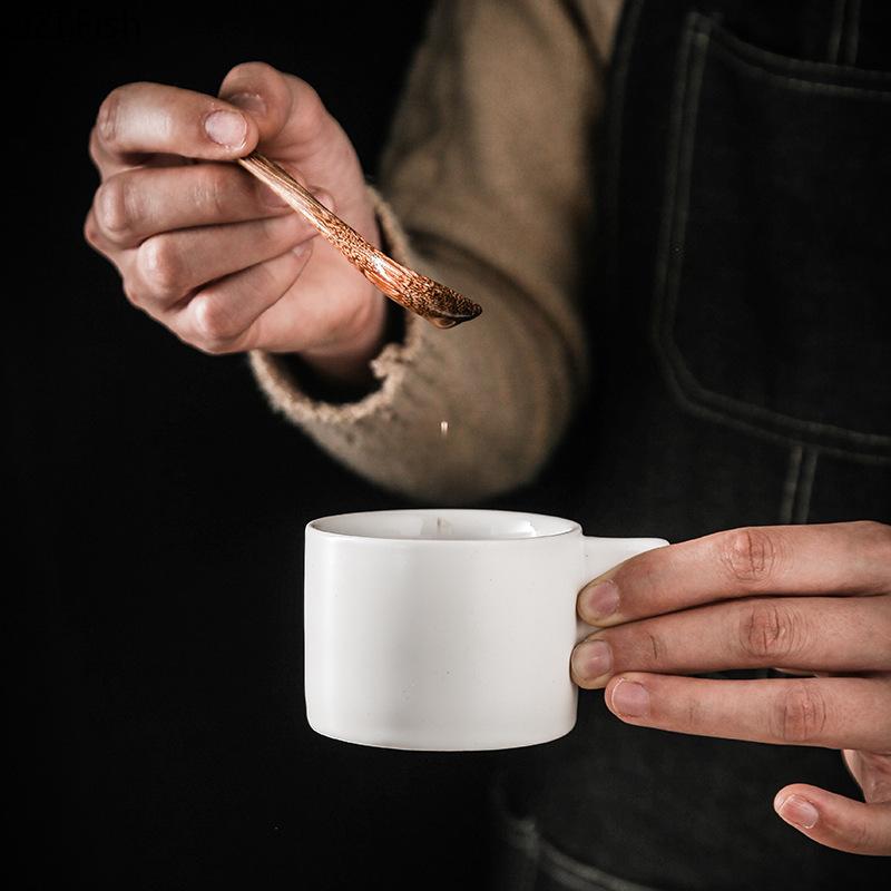 Mini tasse en céramique de 190 ml, ensemble de tasses à expresso italiennes, pour le bureau, le thé de l'après-midi, le café latte, la maison, cadeau de vacances pour un ami