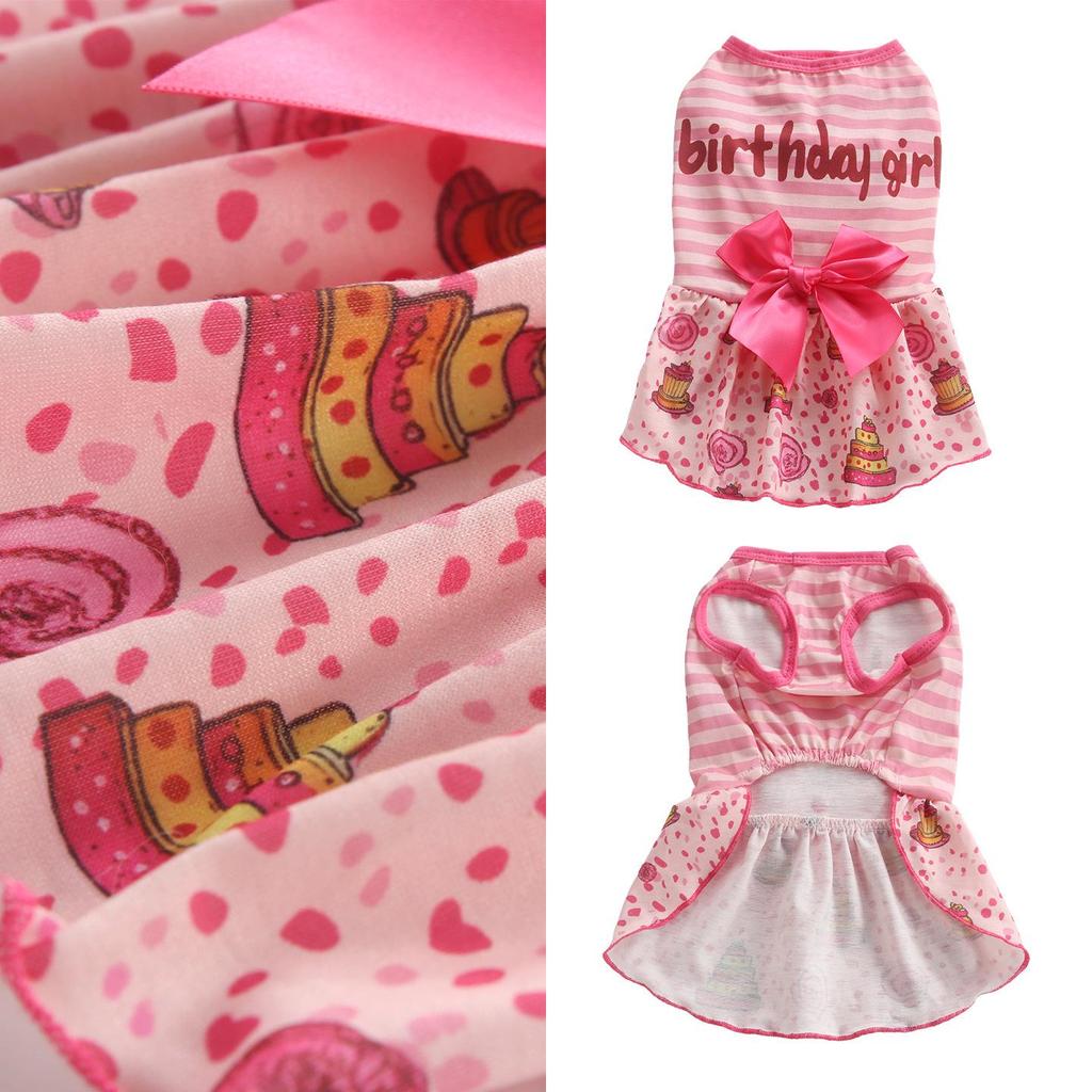 Dog Princess Birthday Dress – High Elasticity, European/American Style Pet Skirt