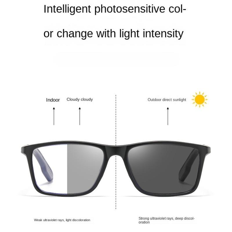 3Pcs Photochromic Reading Glasses Men Women Sports Anti-Blue Light Reading Eyewear Frame Presbyopia Eyeglasses +100 To+400