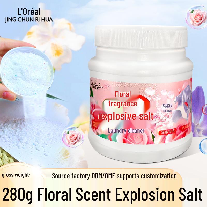 

Floral Scent Laundry Stain Remover & De-yellowing Color Bleach Powder