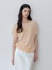 Le Studio Cool Air Boat Neck Short Sleeve Knit (Lor)