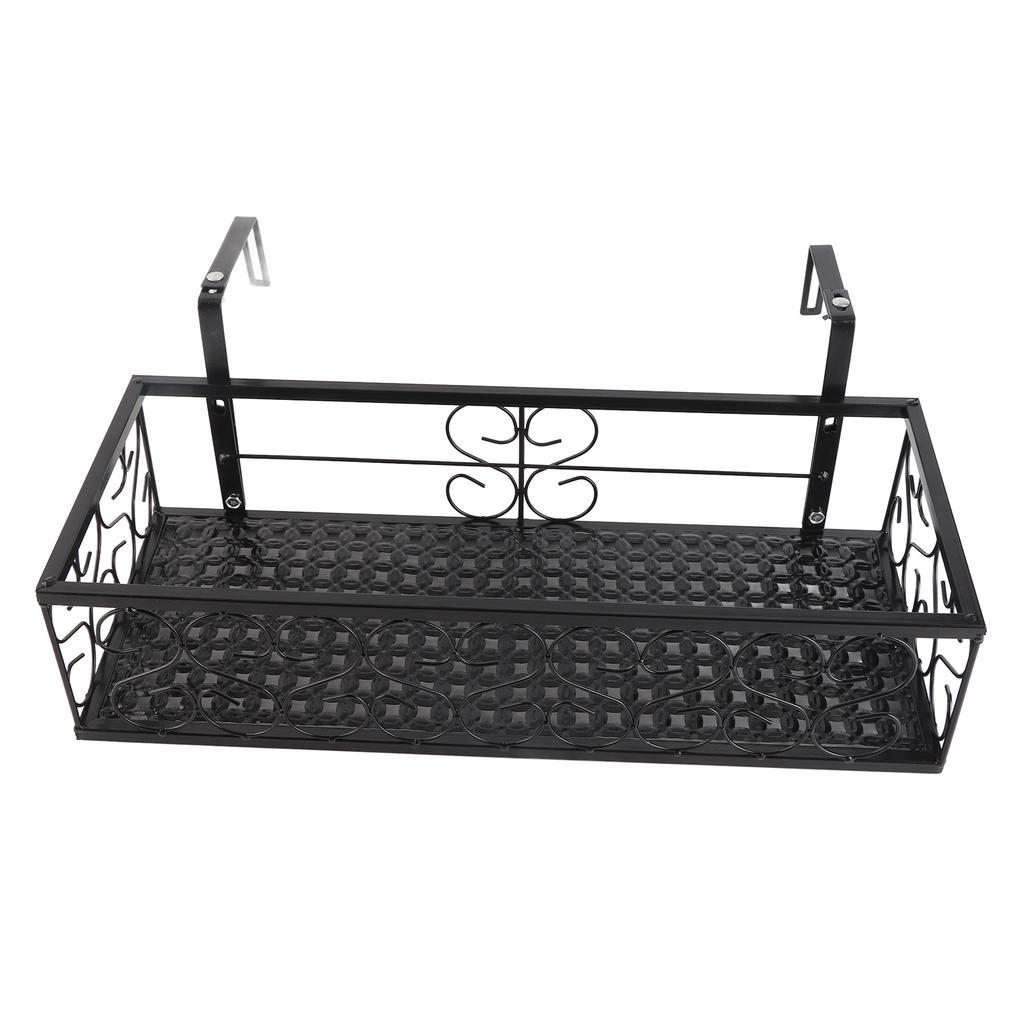 Balcony Flower Shelf Railings Hanging Windowsill Succulent Flower Shelf Flower Pot Wrought Iron
