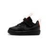 Court Borough Slip Resistant Cushioning Abrasion Resistant Breathable Low Top Toddler Shoes Black CT3963-001
